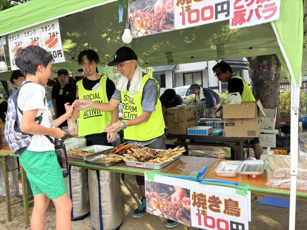 情熱クラブメンバーの出店の様子