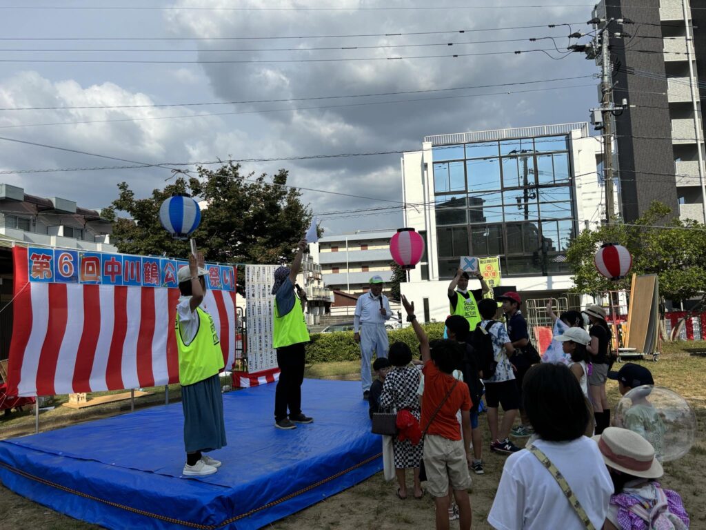 防災○×クイズの様子